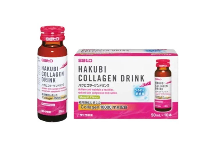 佐藤HAKUBI 膠原蛋白美肌飲(50亳升x10瓶)