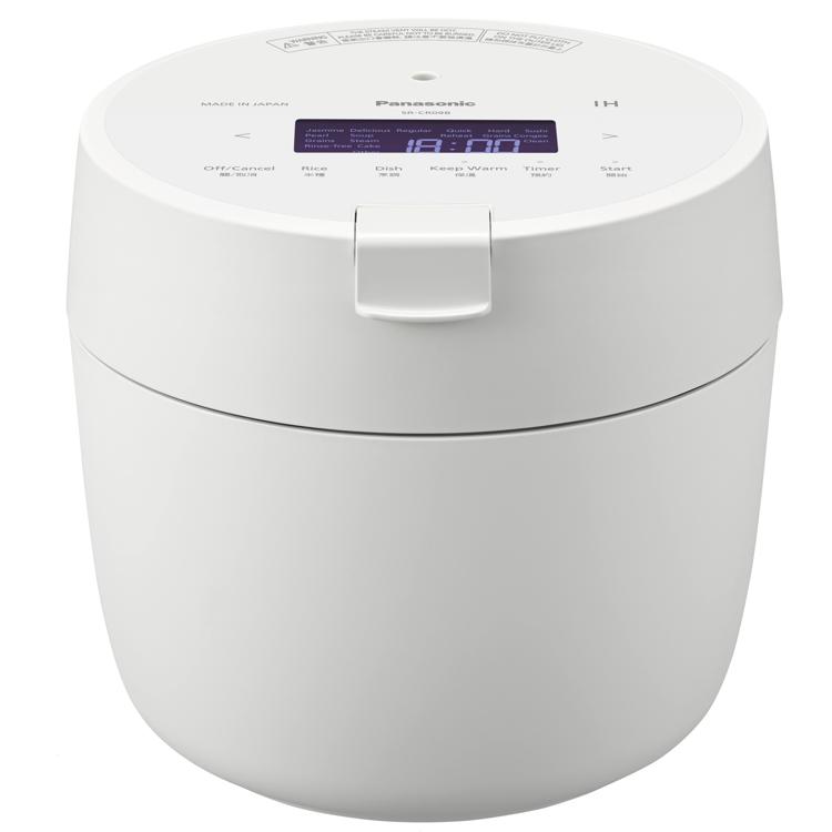 PANASONIC SR-CR09B IH磁應黑鑽西施電飯煲 (0.9公升)   白色