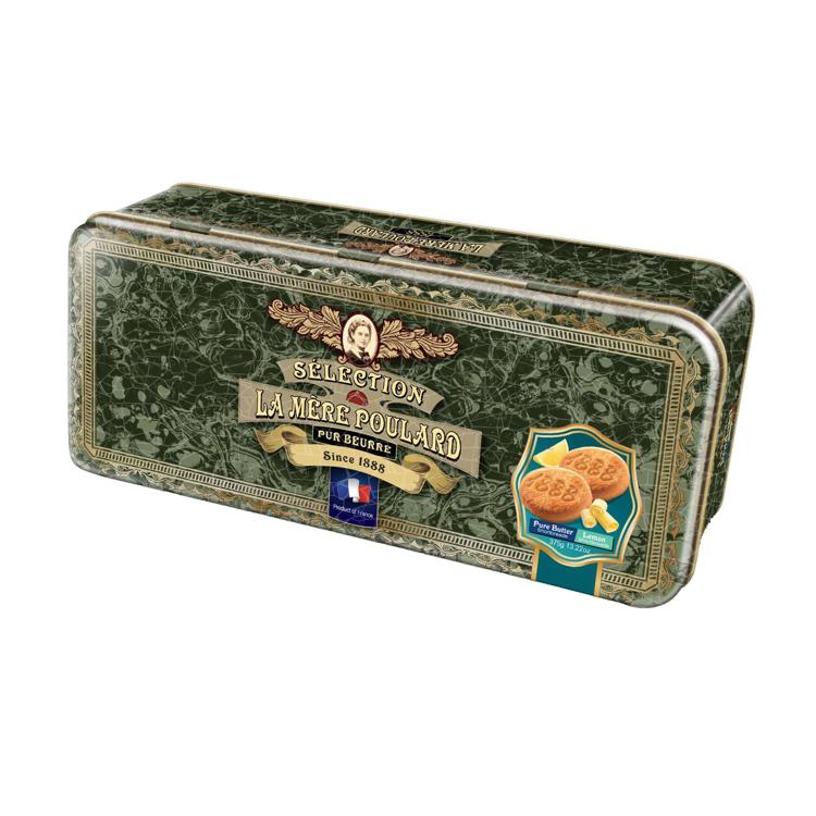 普拉媽媽 傳統雜錦法式牛油餅乾禮罐(翡翠) 375g