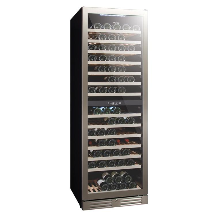 VINTEC VWD154SSA-X Seamless Stainless Steel Series 酒櫃   雙溫區 (138瓶)