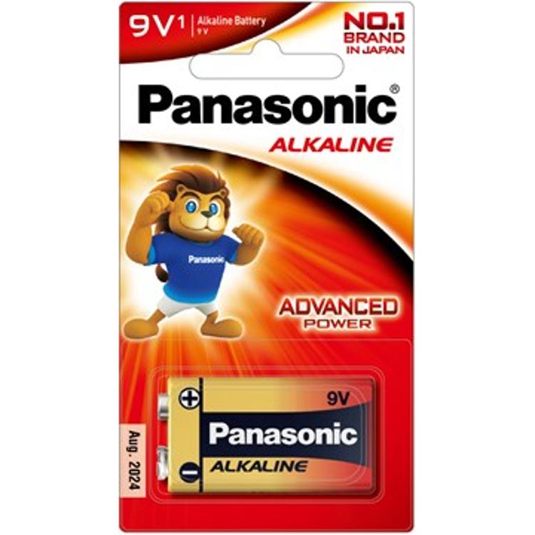 PANASONIC 6LR61T 鹼性電池 (9V) (1粒)