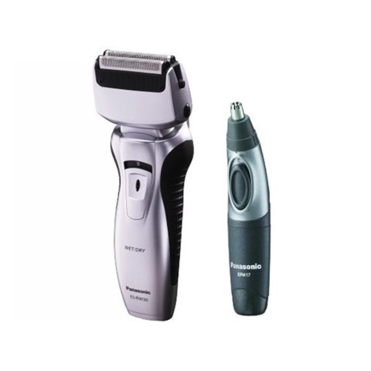 PANASONIC ES-RW30CM 充電鬚刨及鼻毛修剪器套裝   銀色